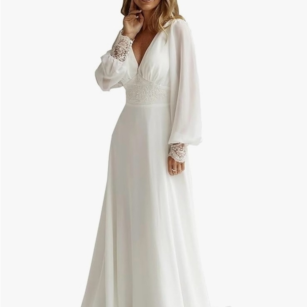 Elegant White Lace Maxi Dress